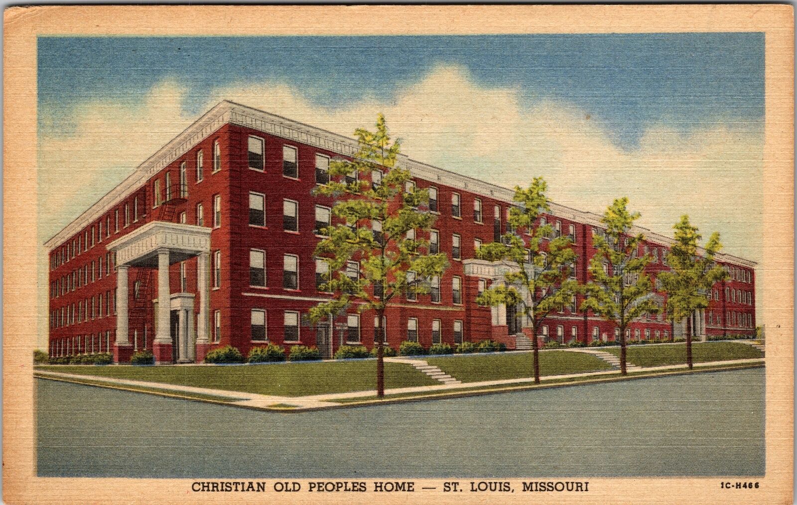 St Louis MO-Missouri, Christian Old Peoples Home, Vintage Postcard