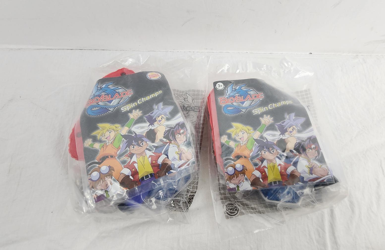 Burger King Beyblade Spin Champs Kids Meal Toy Lot of 2 - New in Package