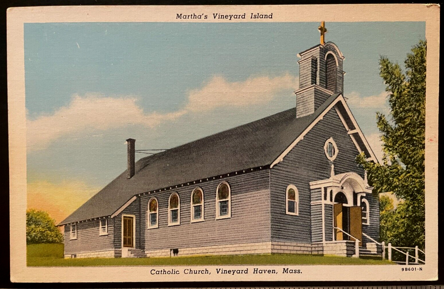 Vintage Postcard 1949 (St. Augustine) Catholic Church, Vineyard Haven, MA.