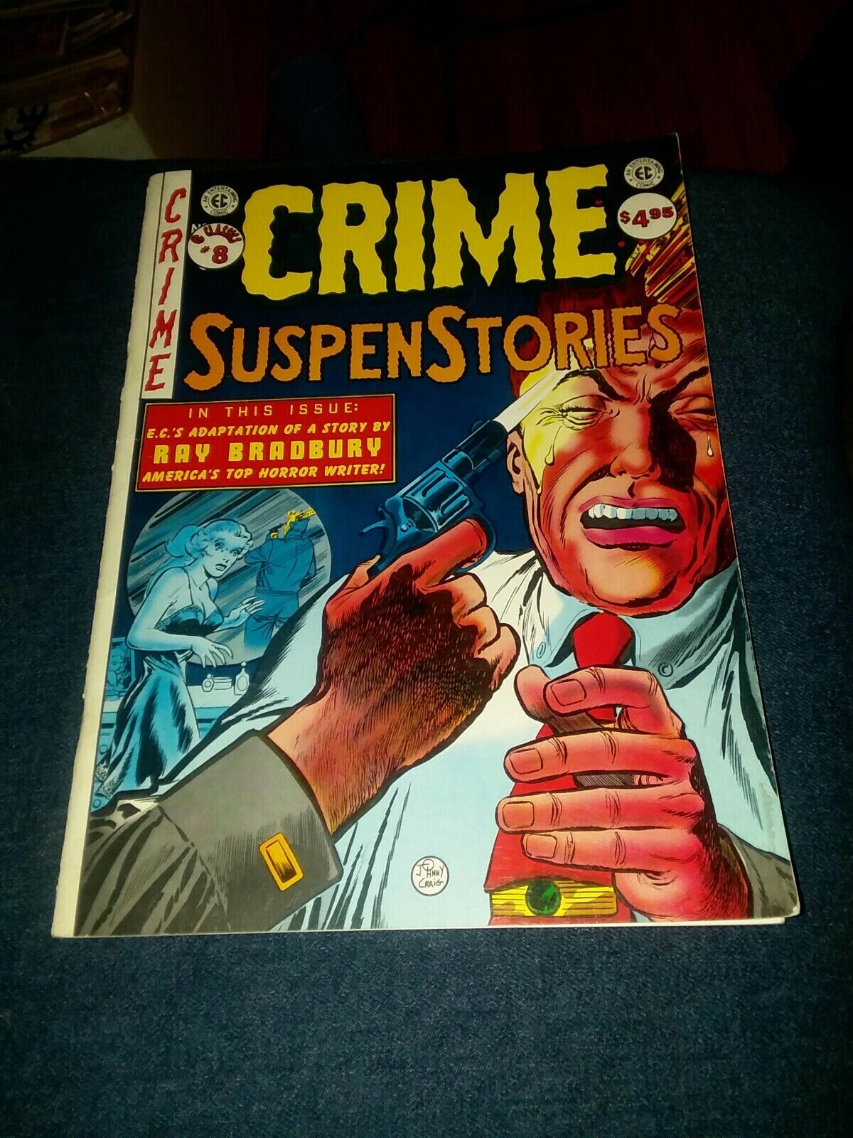 EC Classics #8 Crime SuspenStories reprint 1985 magazine size johnny craig cover