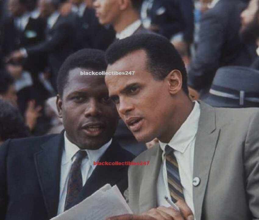 Harry Belafonte Photo 4x6 Sidney Poitier Civil Rights Memorabilia USA