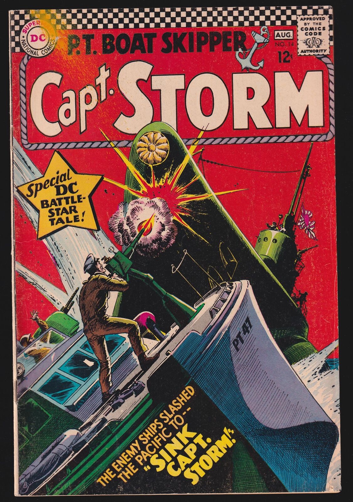 Capt. Storm #14 1965 DC 3.5 Very Good- comic