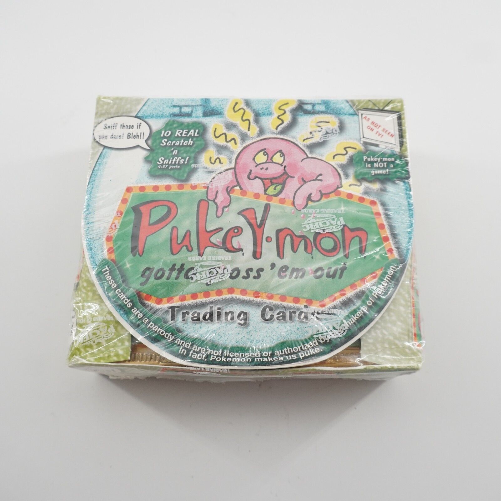2000 Pacific Pukey-Mon Trading Card Box Sealed (36 Packs) RARE