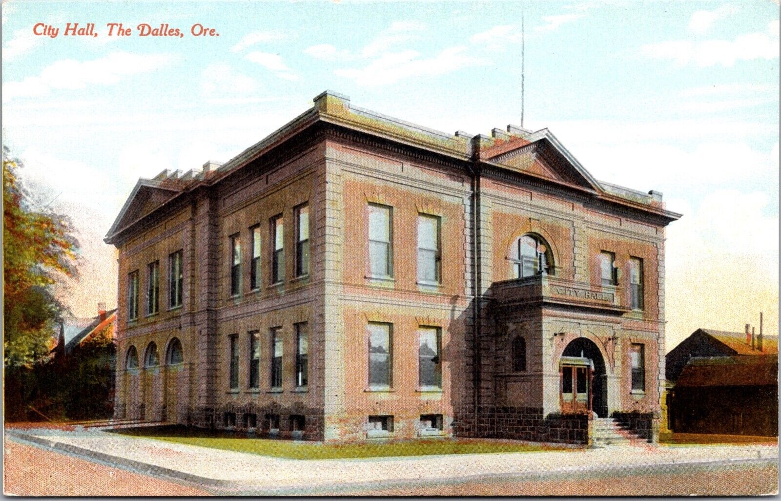 Postcard City Hall in The Dalles, Oregon~2970