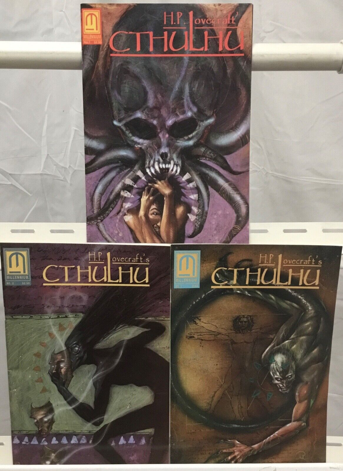 Millennium Publications H.P. Lovecraft’s Cthulhu #1-3 Complete Set FN 1991