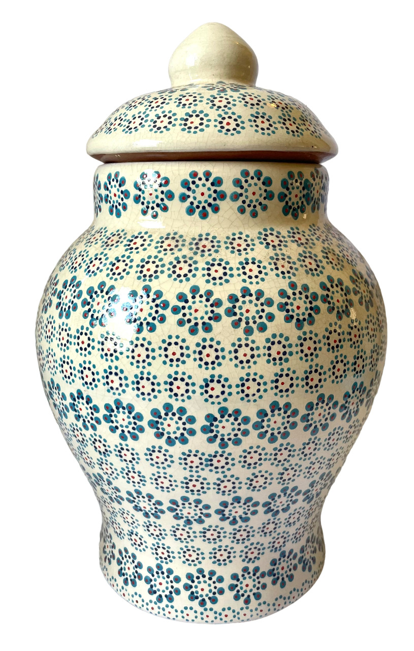 Hand Made Studio Pottery Vase Rustic Beige - Mexican Folk Art - Decorative