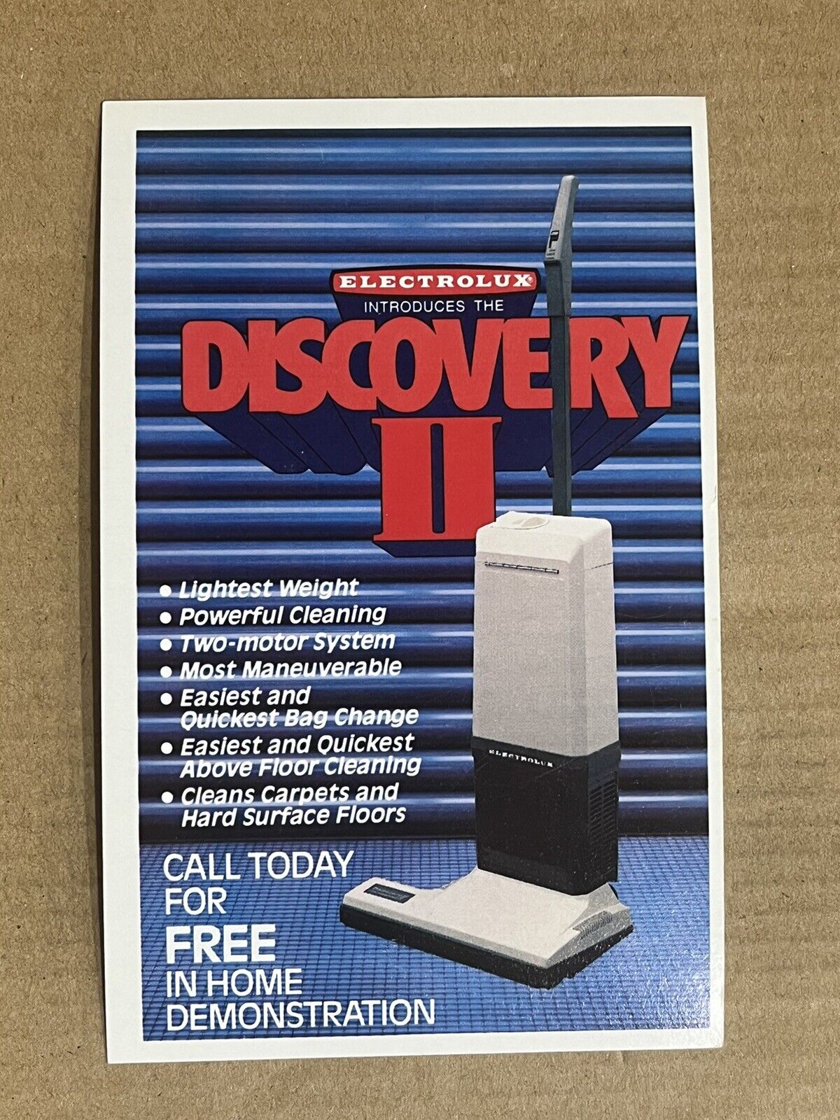 Postcard Electrolux Vacuum Cleaner Discovery II Vintage Advertising PC