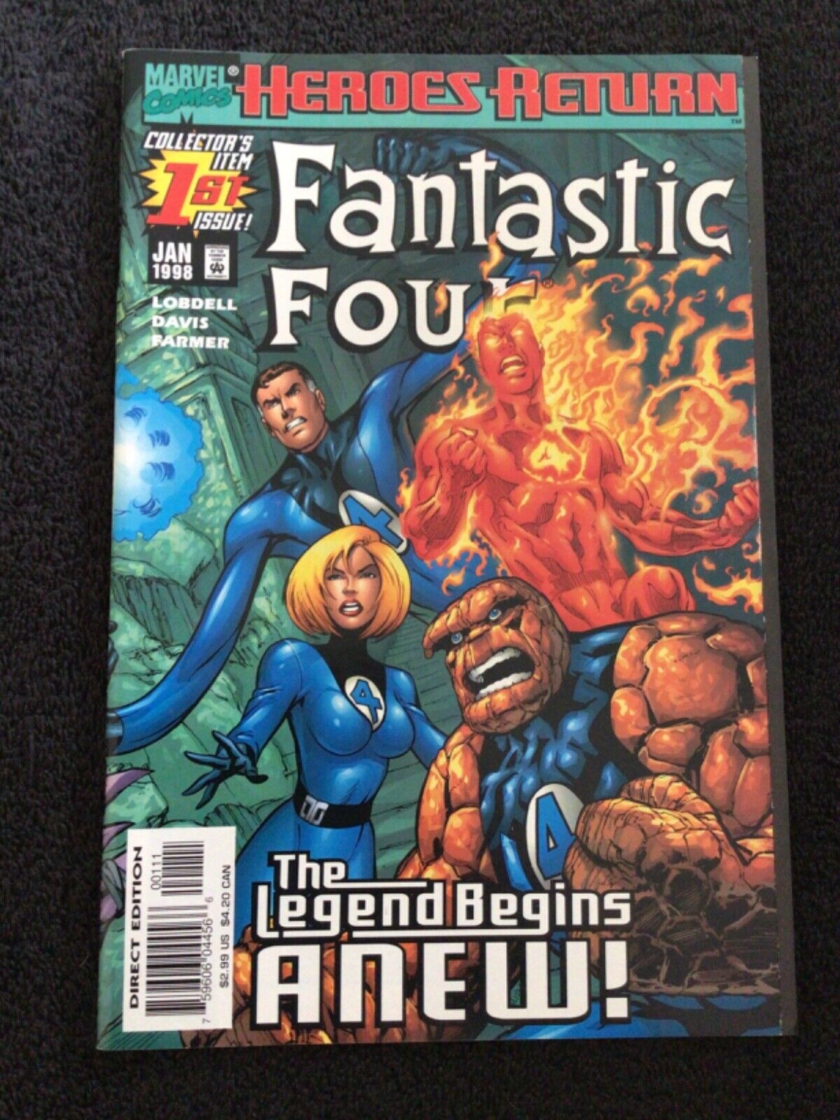 Fantastic Four #1 Vol. 3 (Marvel, 1998) NM/MT