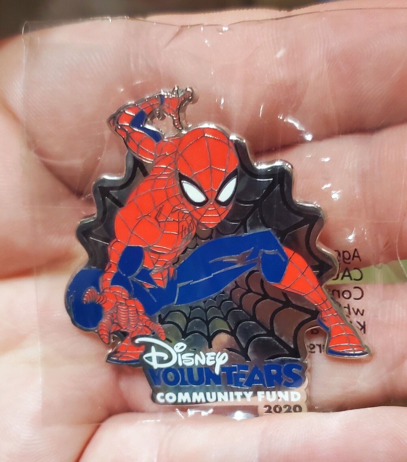 Disney Spiderman 2020 Disney VoluntEars Community Fund Pin