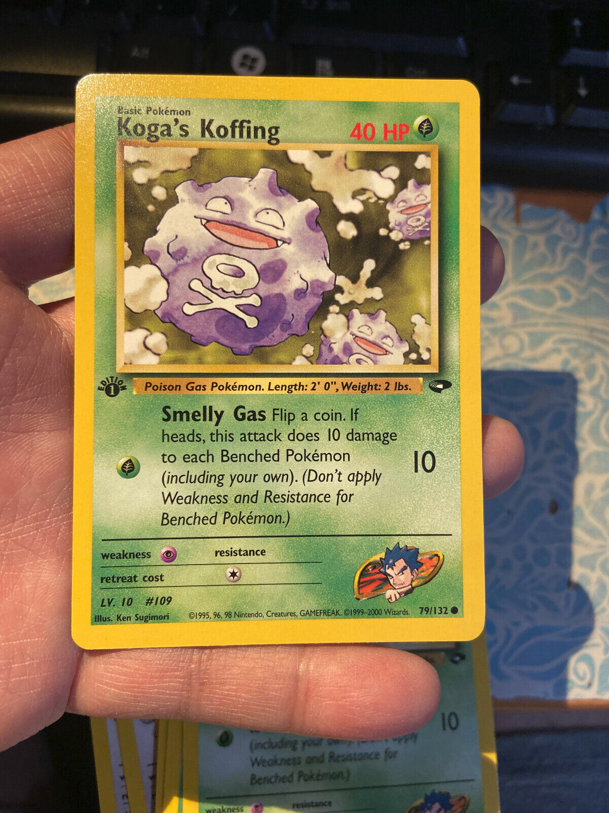 Pokémon Koga\'s Koffing 1st Edition 79/132 Gym Challenge Common Card   Near Mint
