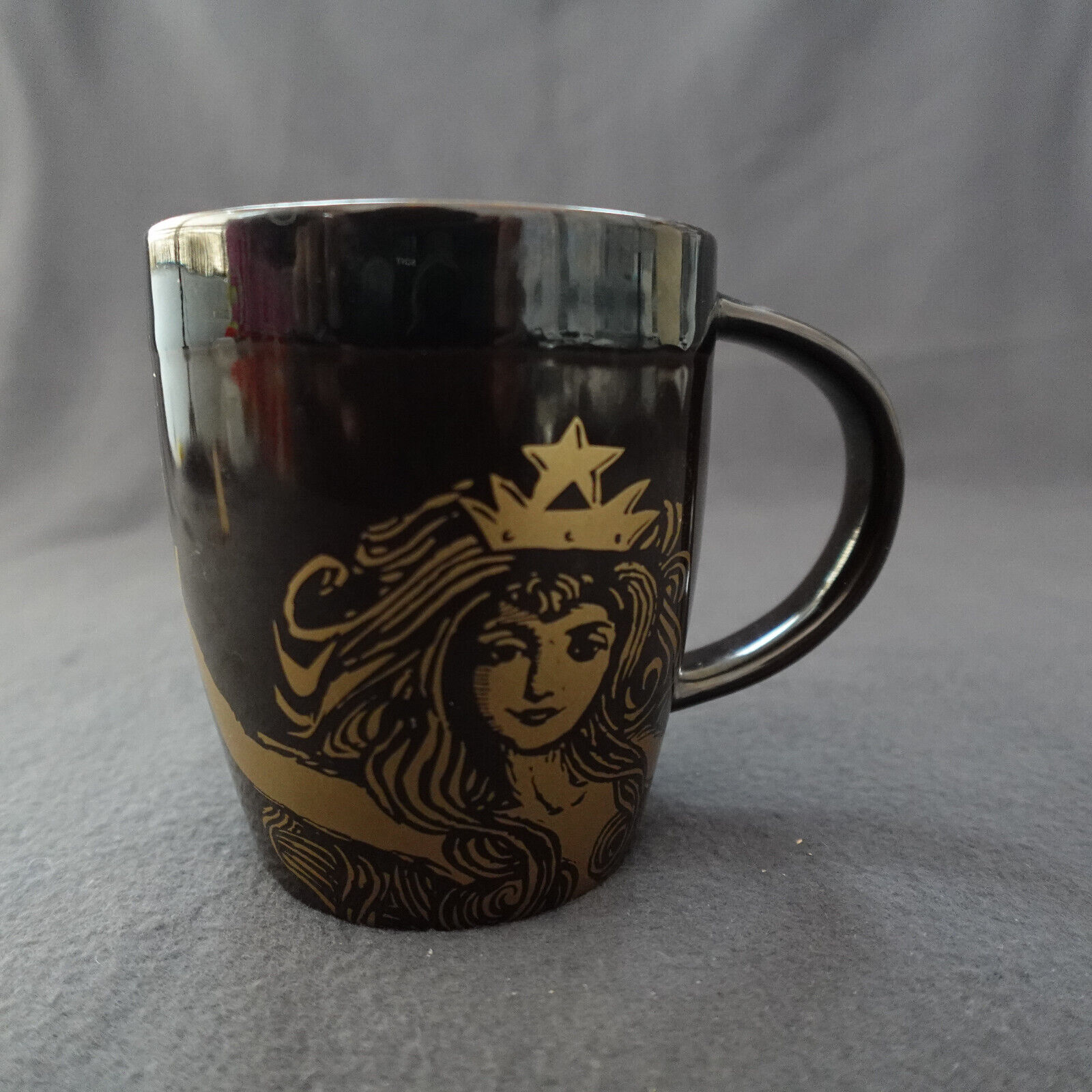 Starbucks Anniversary Mug Gold Mermaid Collection Coffee Cup 2012