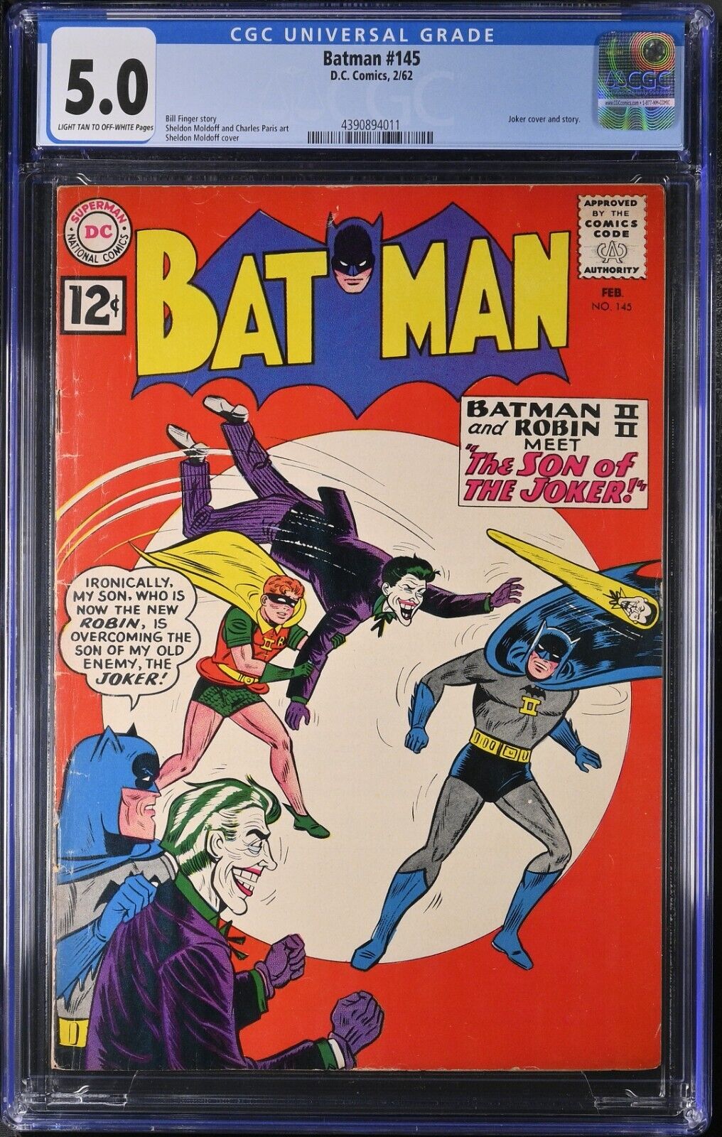 Batman #145 (1962) -  CGC 5.0 Joker Cover & Story 1962 The Son Of Joker