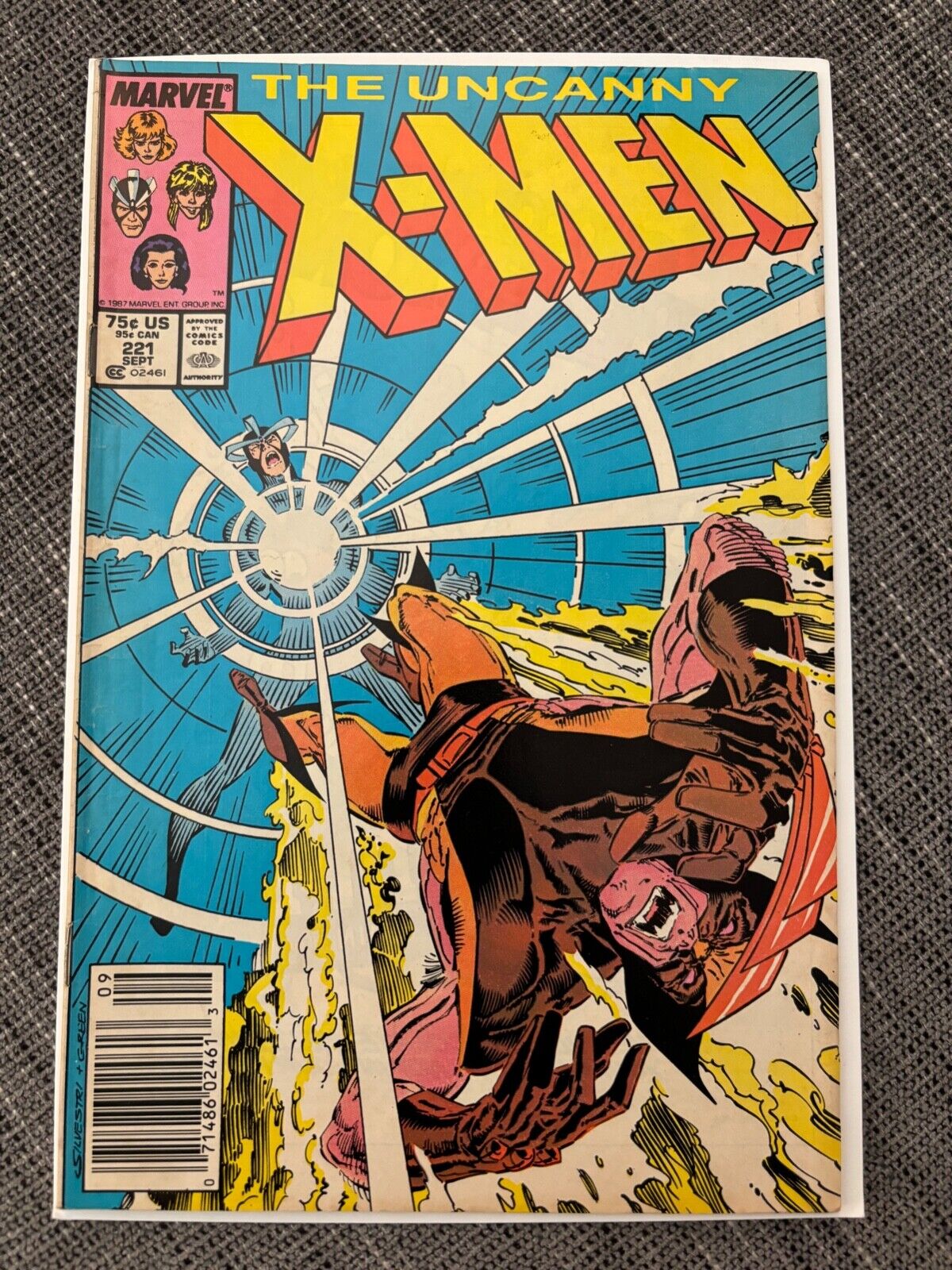 UNCANNY X-MEN #221 NEWSSTAND First Mr. Sinister 1987 MARVEL COMICS