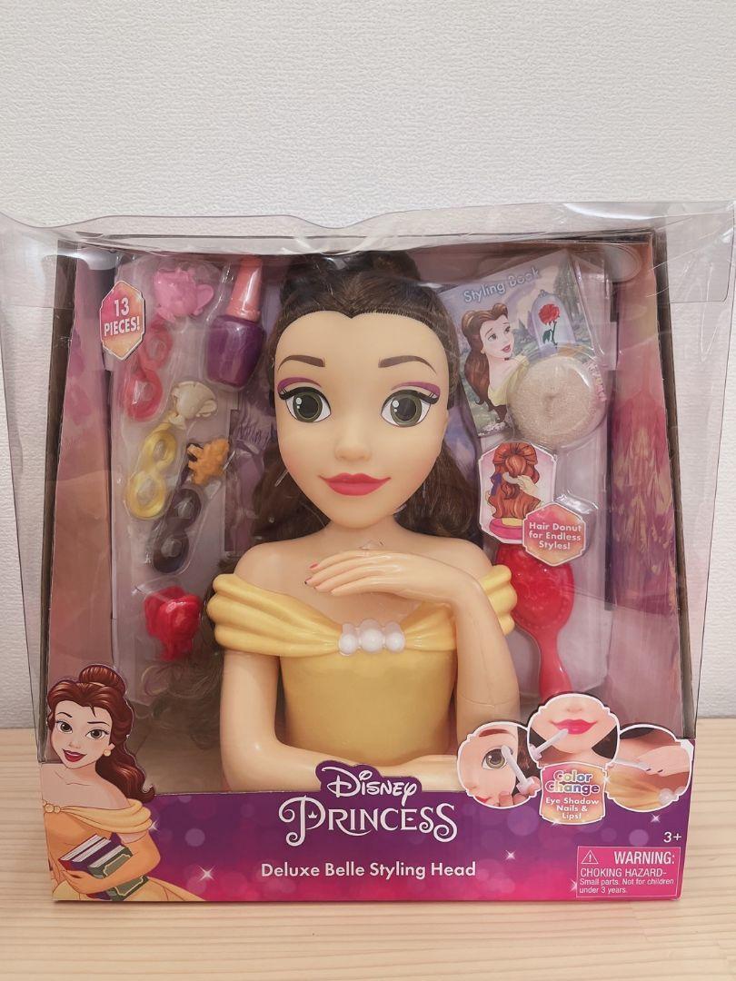 Disney Princess Styling Head Belle Beauty And The Beast Hairstyle Doll