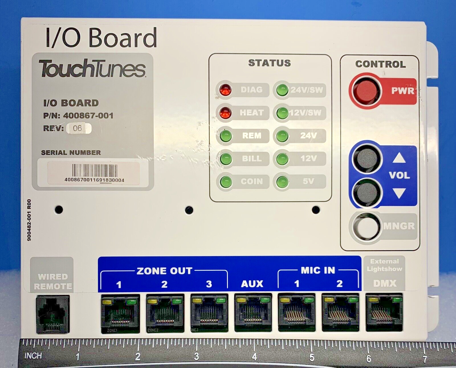 TOUCHTUNES JUKEBOX VIRTUO I/O BOARD NOT WORKING