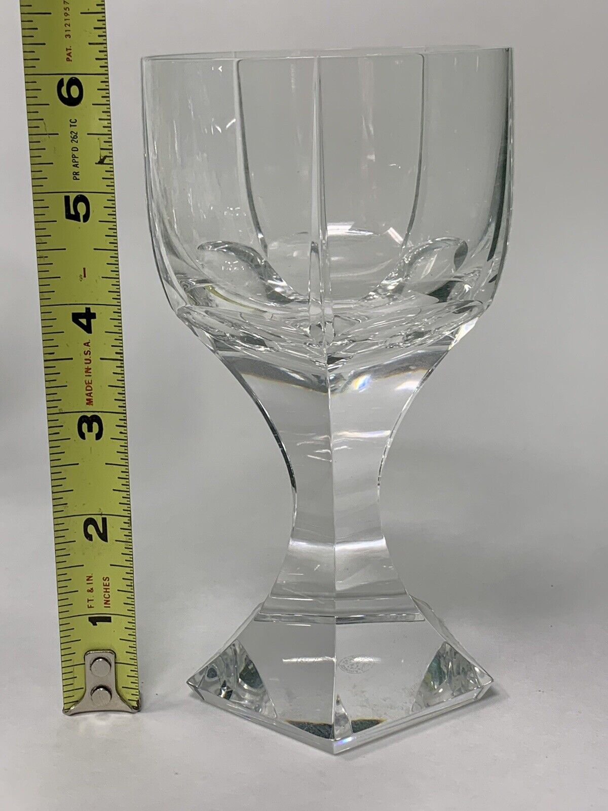 BACCARAT FRANCE CRYSTAL “MERCURE” WATER GOBLET 6 1/8” RARE
