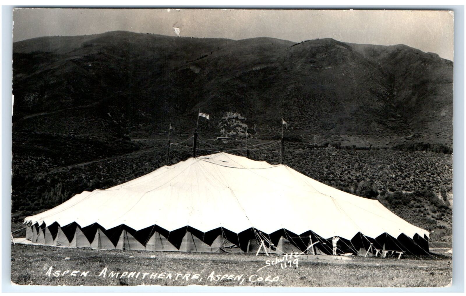 1954 Aspen, CO Postcard-  RPPC ASPEN AMPHITHEATRE