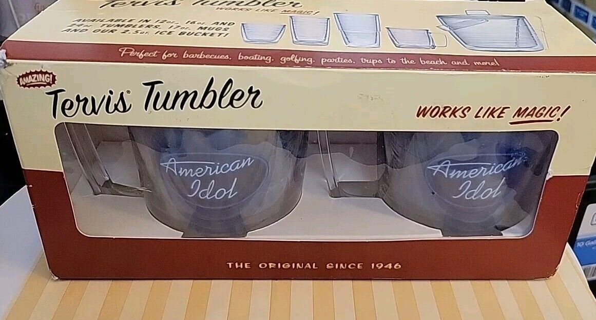 American Idol -Tervis Tumbler Mug Set 17oz.  New