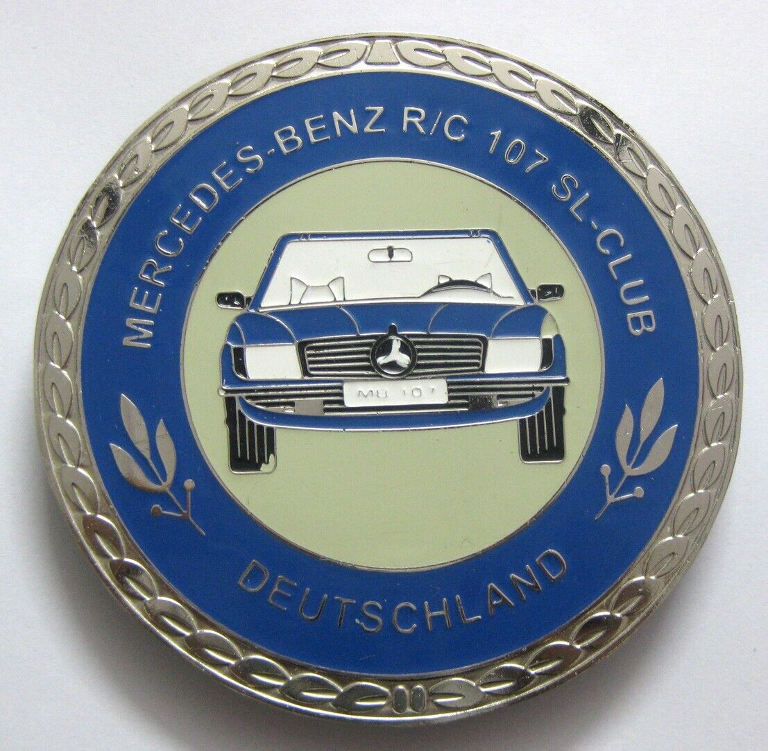CAR BADGE-MERCEDES BENZ R/C 107 Deutschland Car grill badge Mg Jaguar Triumph