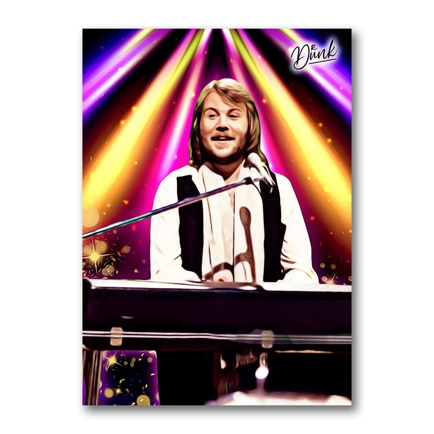 Benny Andersson Abba Headliner Sketch Card Limited 03/30 Dr. Dunk Signed