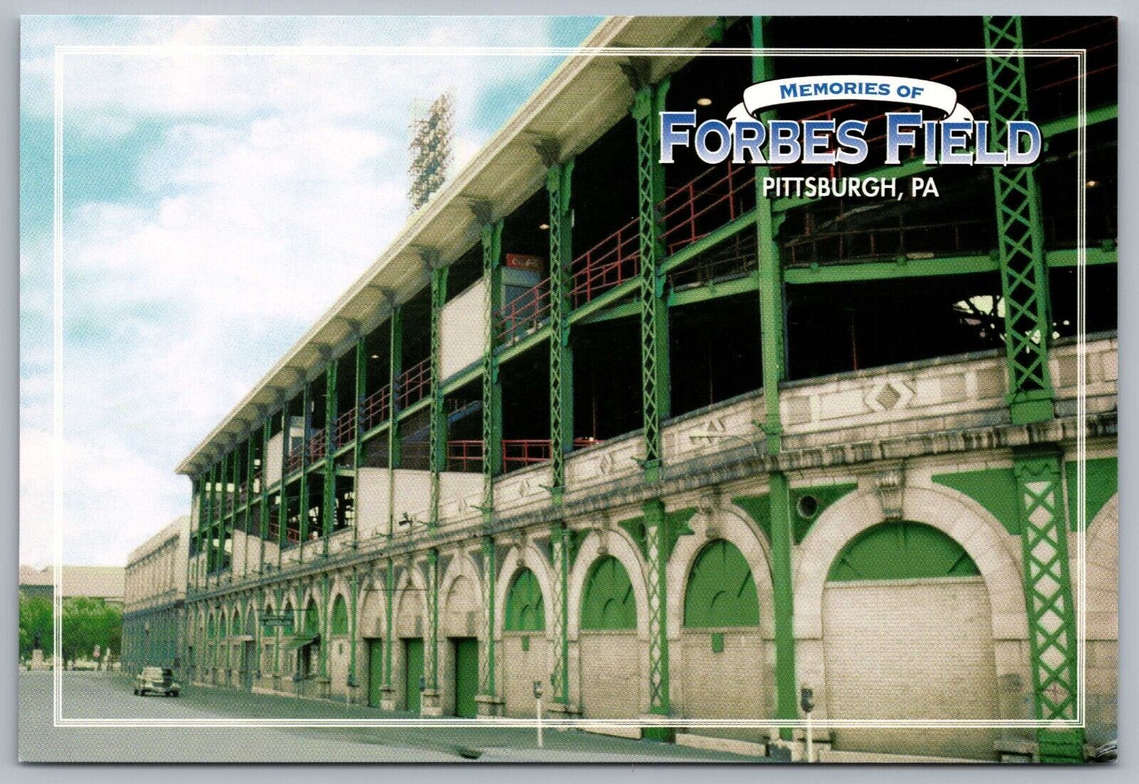 Pittsburgh PA Forbes Field Stadium Exterior 3rd Base Grandstand Vtg Postcard P1