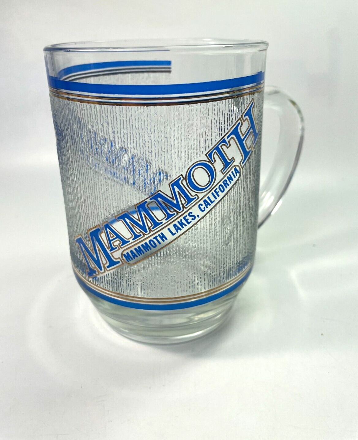 Mammoth Mountain Glass Mammoth Lakes California 18 oz Frosted Souvenir Cup B10
