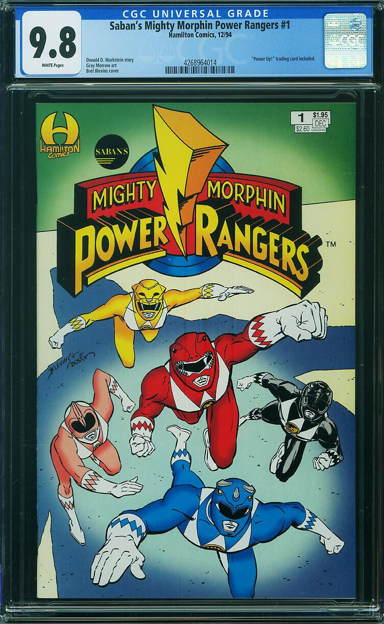 Mighty Morphin Power Rangers #1 CGC 9.8 Hamilton 1994 Saban\'s P8 414 cm