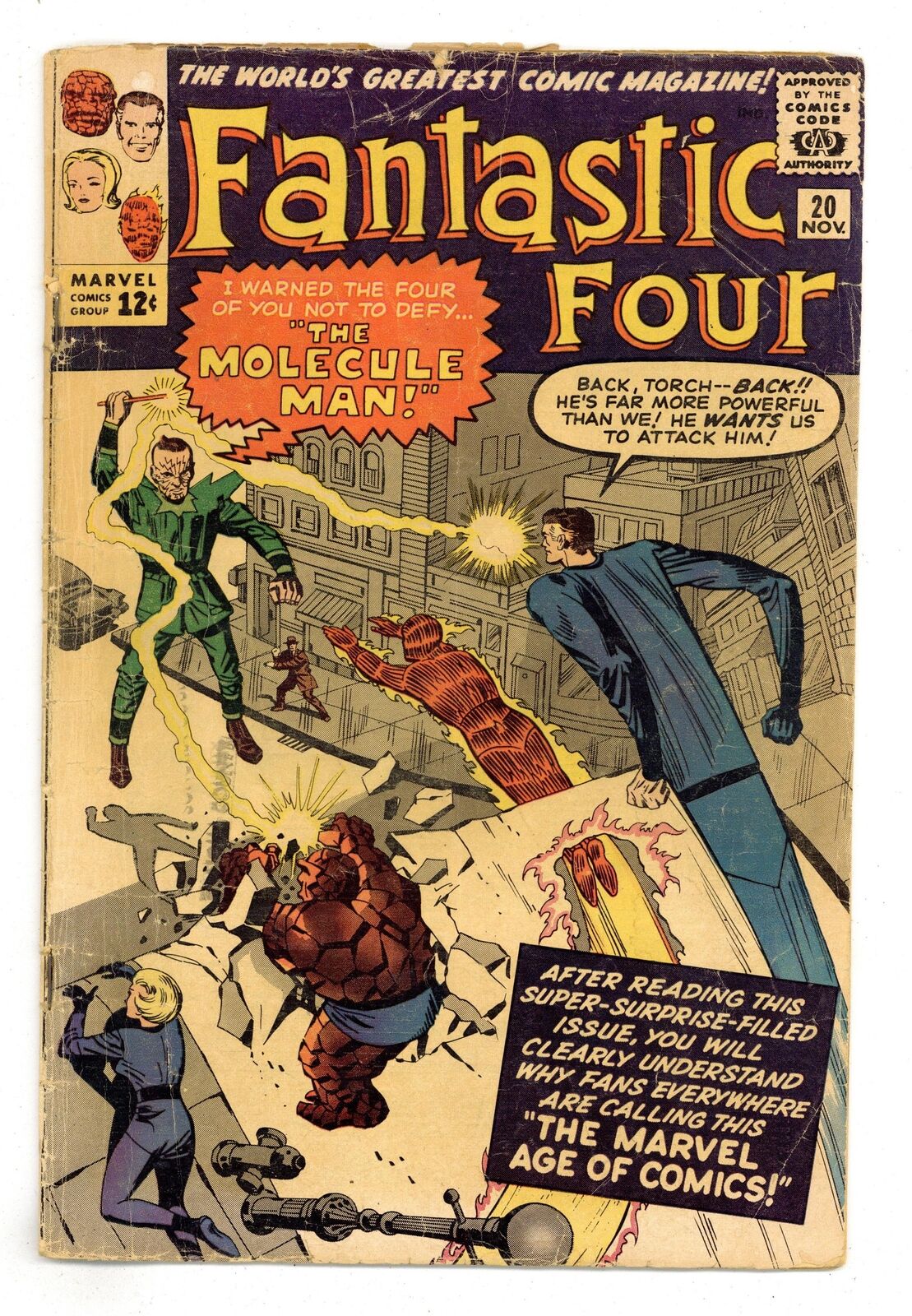 Fantastic Four #20 PR 0.5 1963 1st app. Molecule Man