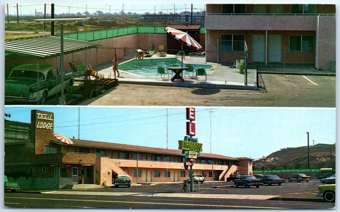 Postcard - Trail Lodge Motel - San Diego, California