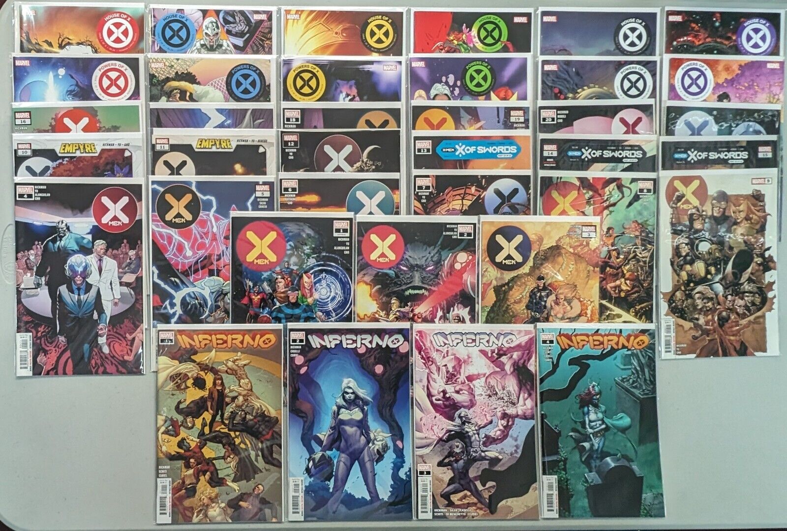 House + Powers of X #1-6 + X-Men #1-21 + Inferno #1-4 - Hickman 1st Prints VF/NM