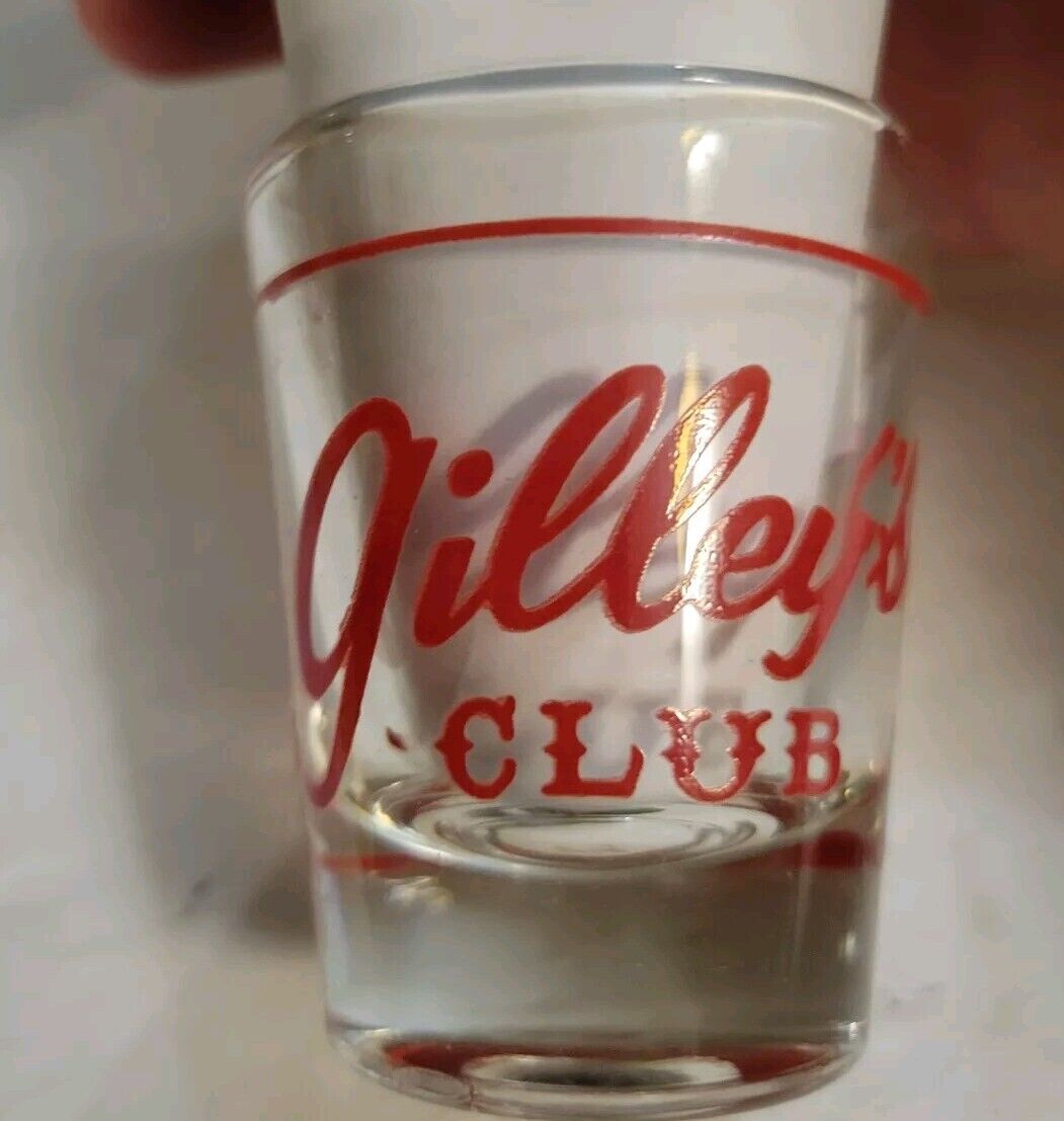 Vintage Mickey Gilley’s Club SHOT GLASS Johnny Lee’s Club Pasadena Texas1980s