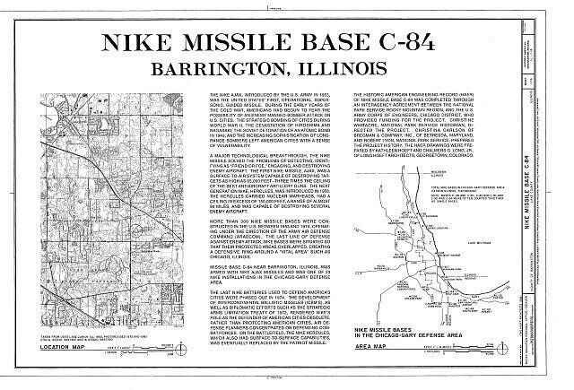 NIKE Missile Base C-84,Barrington,Cook County,IL,Illinois,Historic Survey