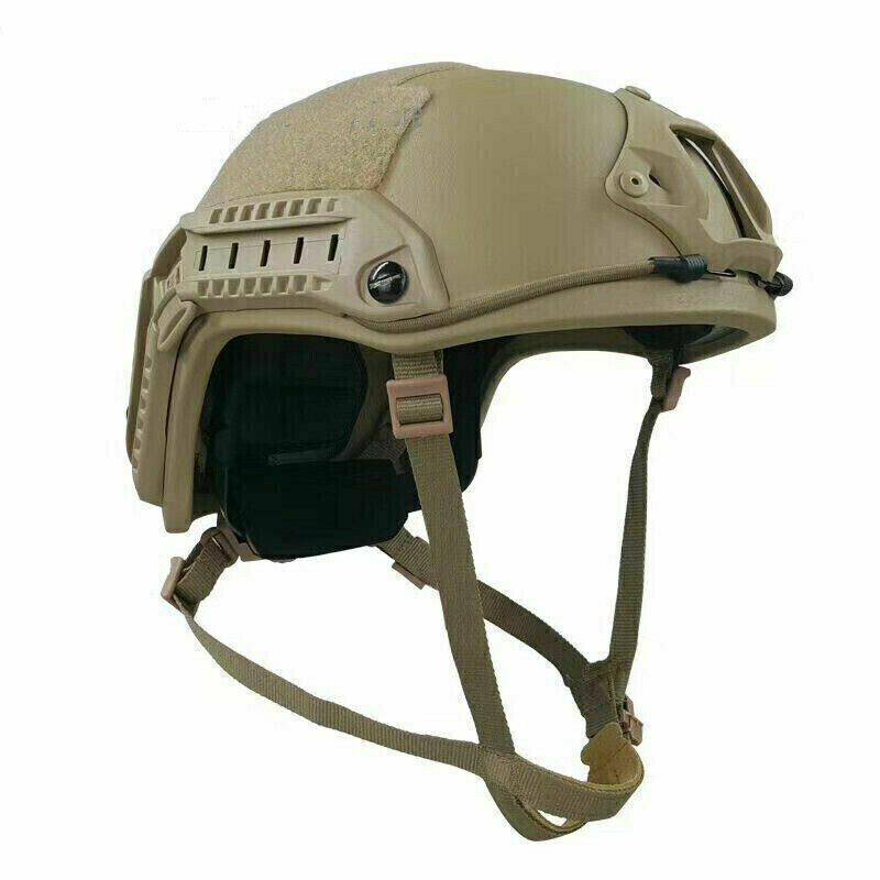 Us Stock Fast Nij Iiia Ballistic Helmet Uhmw-pe Bulletproof Khaki Military M/l