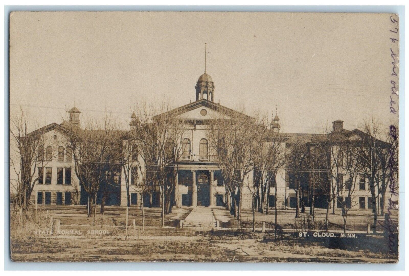 1908 State Normal School Building St. Cloud Minnesota MN RPPC Photo Postcard