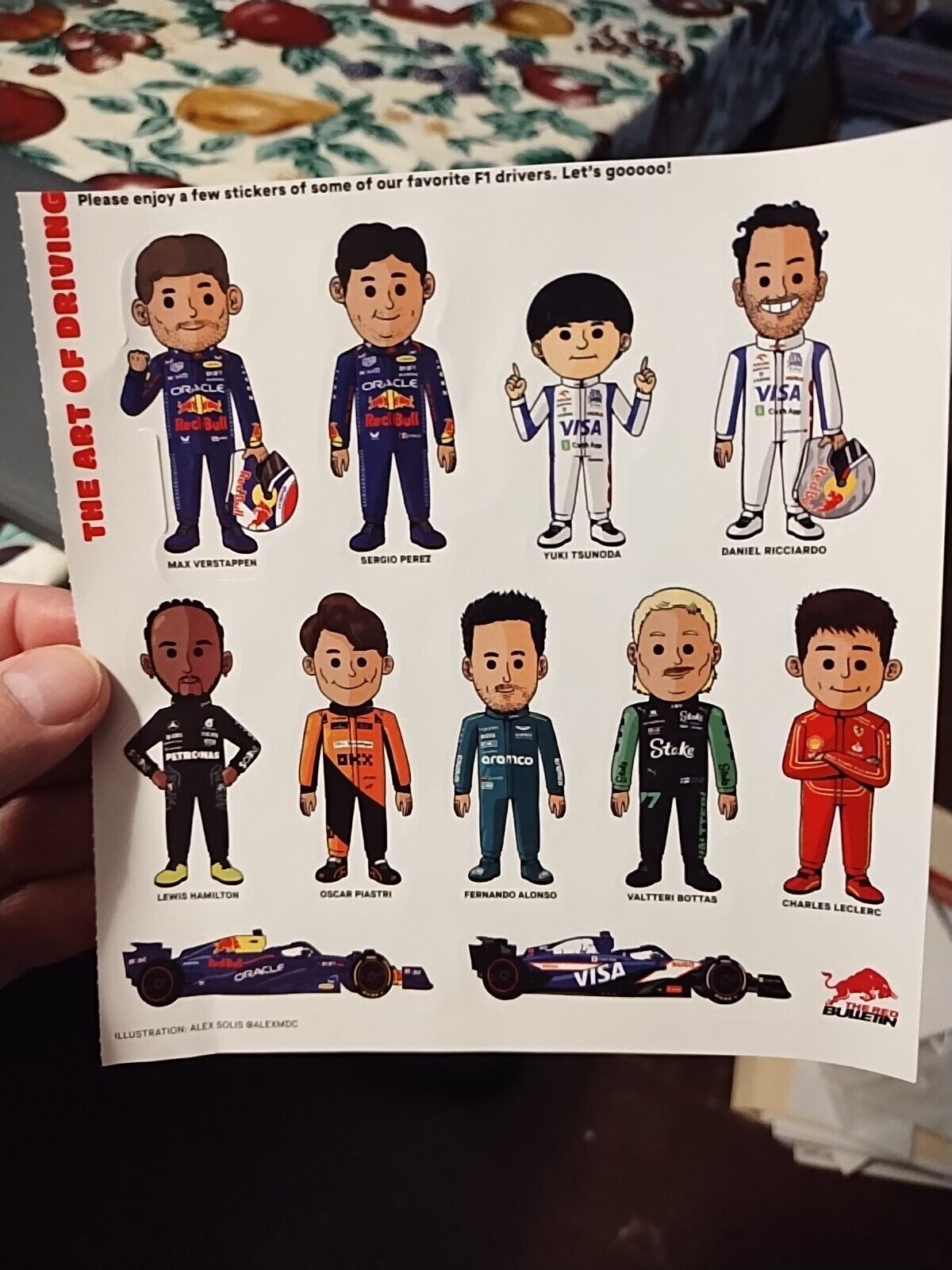 F1 Formula 1 Driver Redbull Special Stickers. Scarce and ready to ship