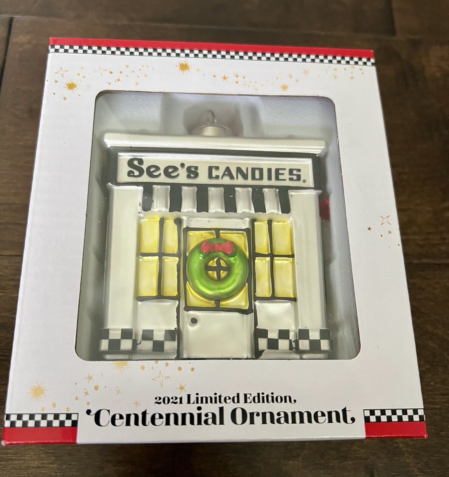NEW 2021 Limited Edition See\'s Candies 100 Years CENTENNIAL ORNAMENT Christmas