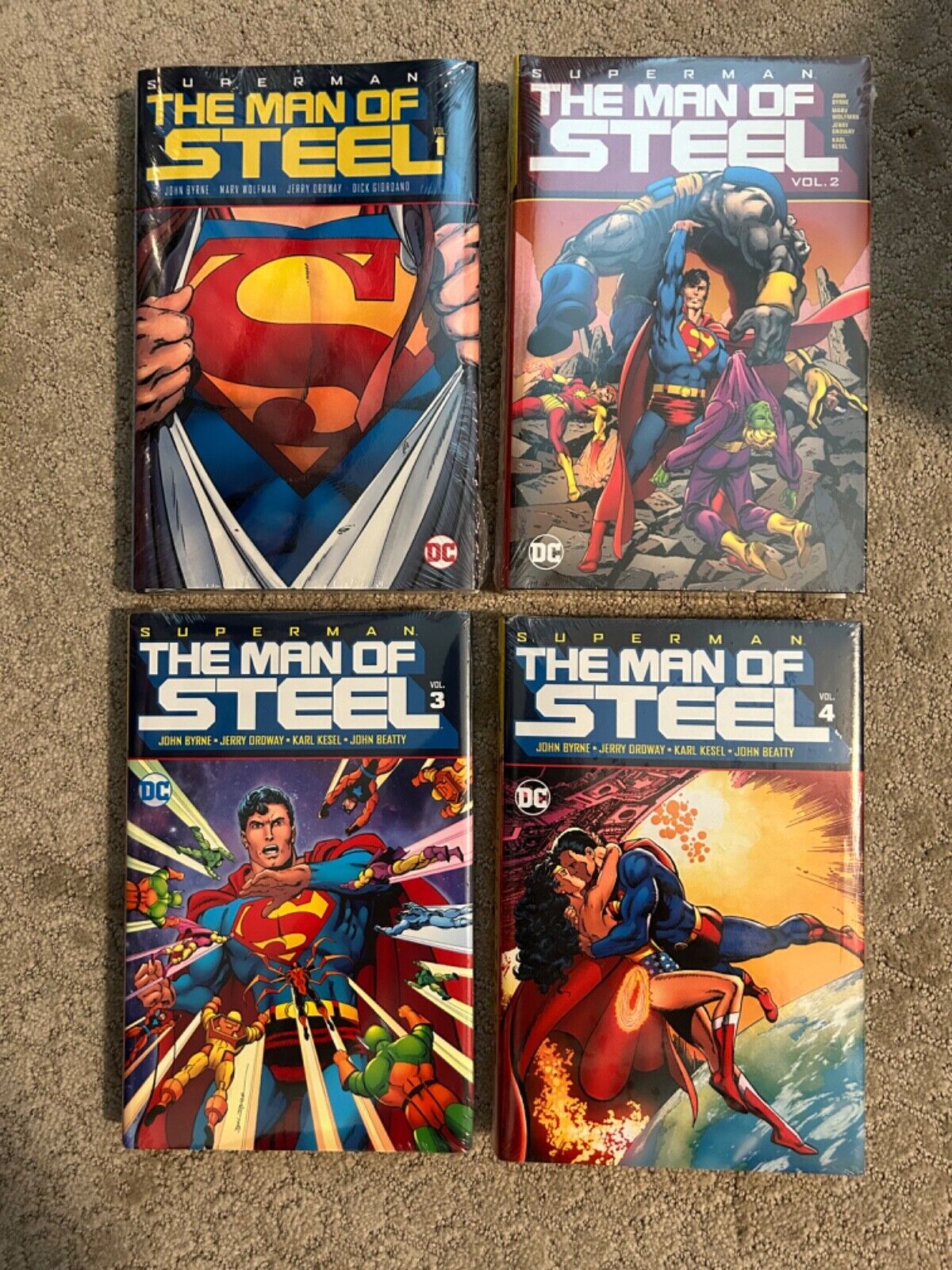 Superman Man of Steel HC vol 1-4 by John Byrne (DC Comics) all sealed US Ship
