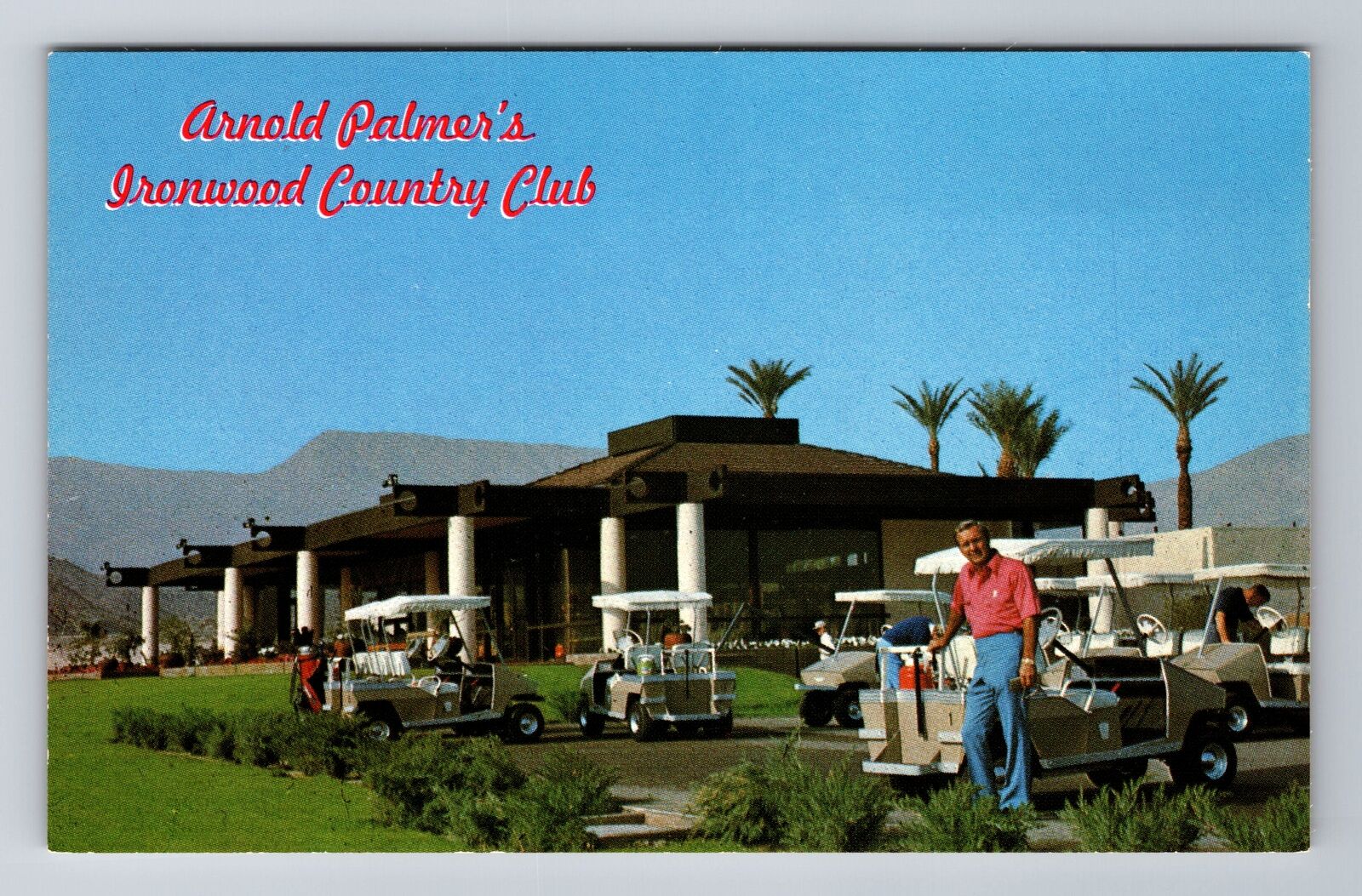 Palm Desert CA-California Arnold Palmer, Ironwood Country Club, Vintage Postcard