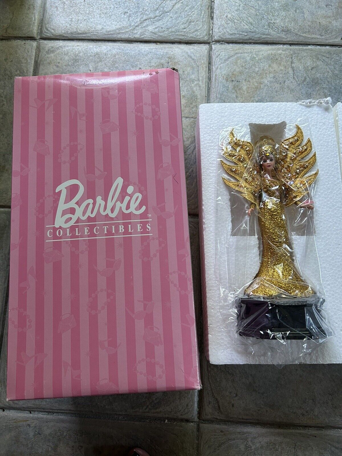 1996 Enesco Barbie Bob Mackie Goddess Of The Sun Musical Figurine 265470