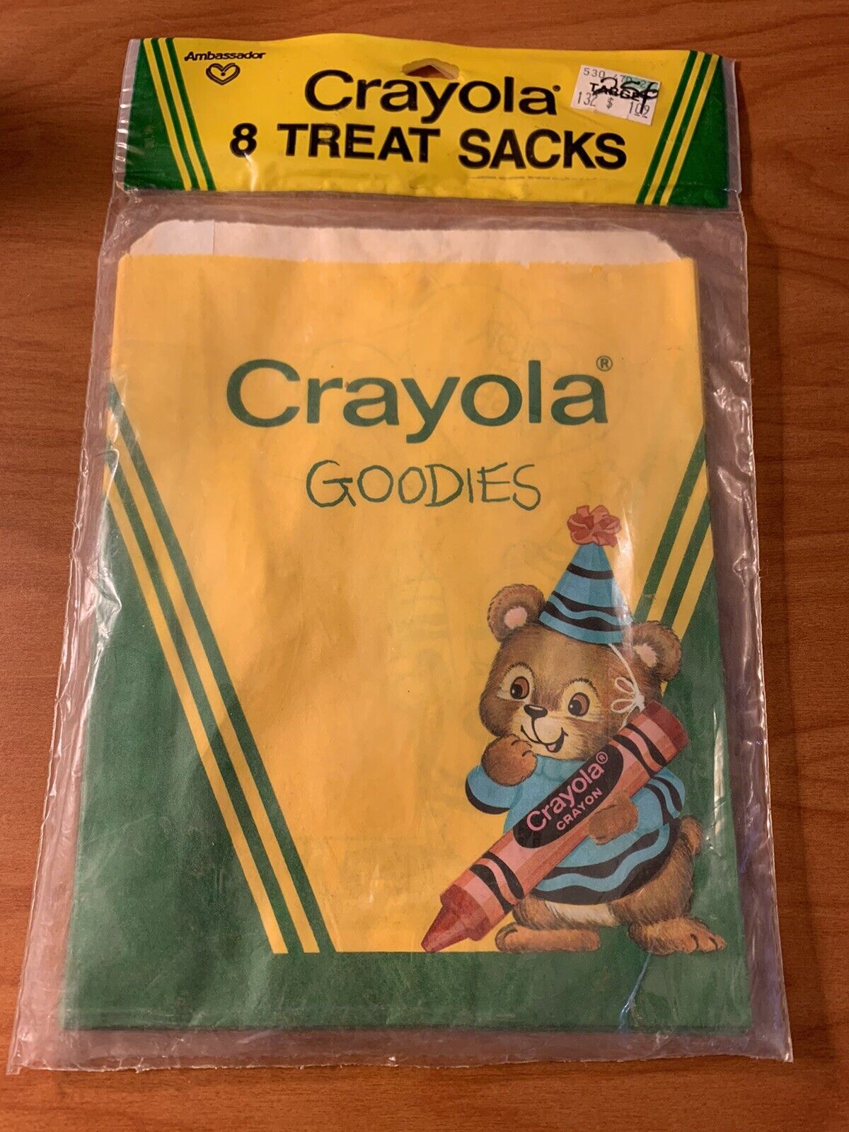 Vintage 1985 Hallmark Crayola Crayons 8 Treat Sacks Bags New In Package