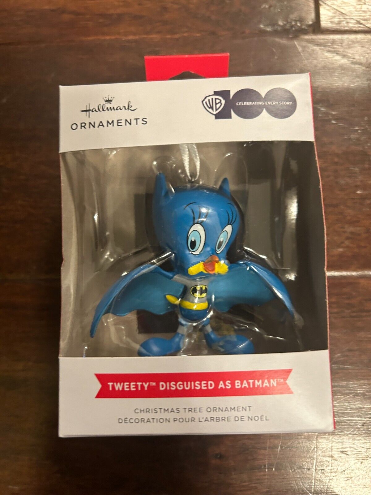 Hallmark  Looney Tunes Tweety Bird Disguised as Batman Boxed Christmas Ornament