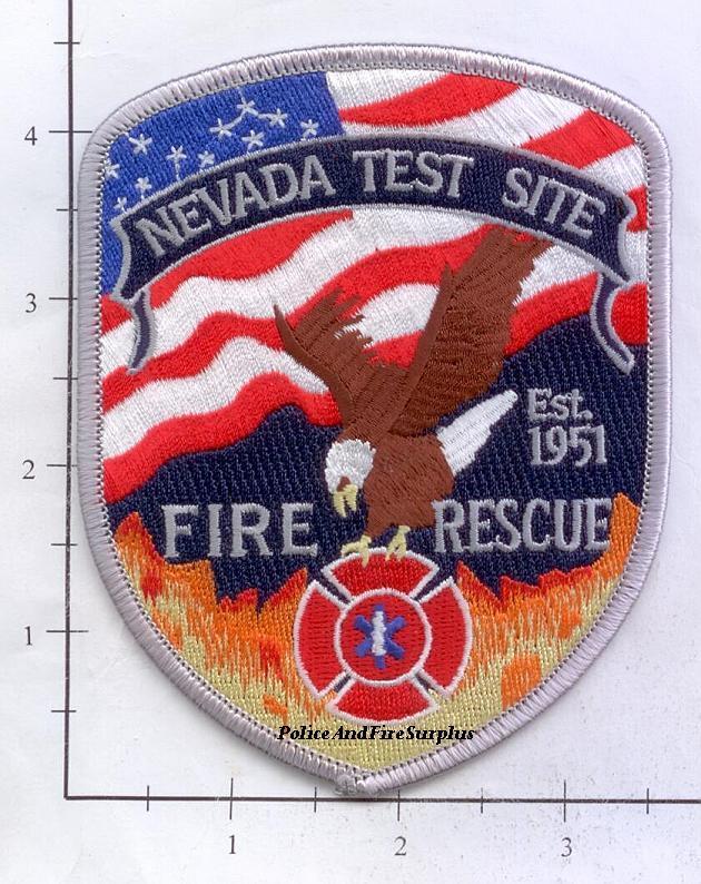 Nevada - Nevada Test Site Fire Rescue NV Fire Dept Patch