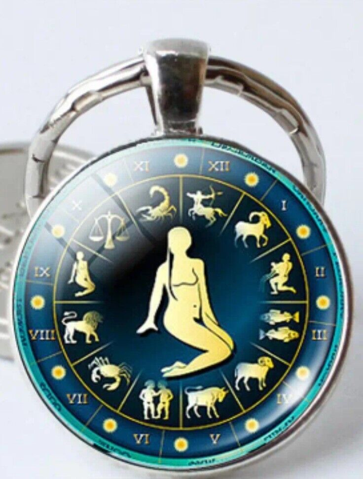 Zodiac Cabochon keychain