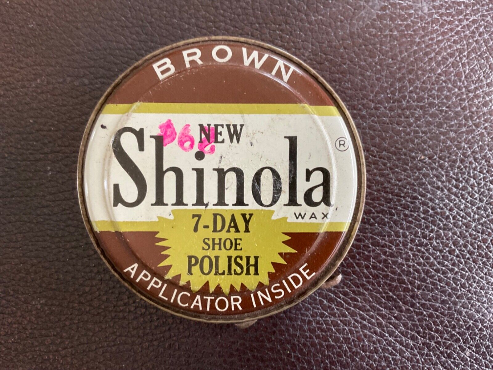 VINTAGE ADVERTISING SHINOLA SHOE POLISH CAN