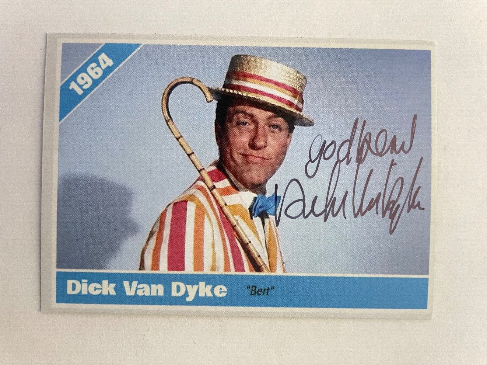 DICK VAN DYKE autograph MARY POPPINS custom card signed 