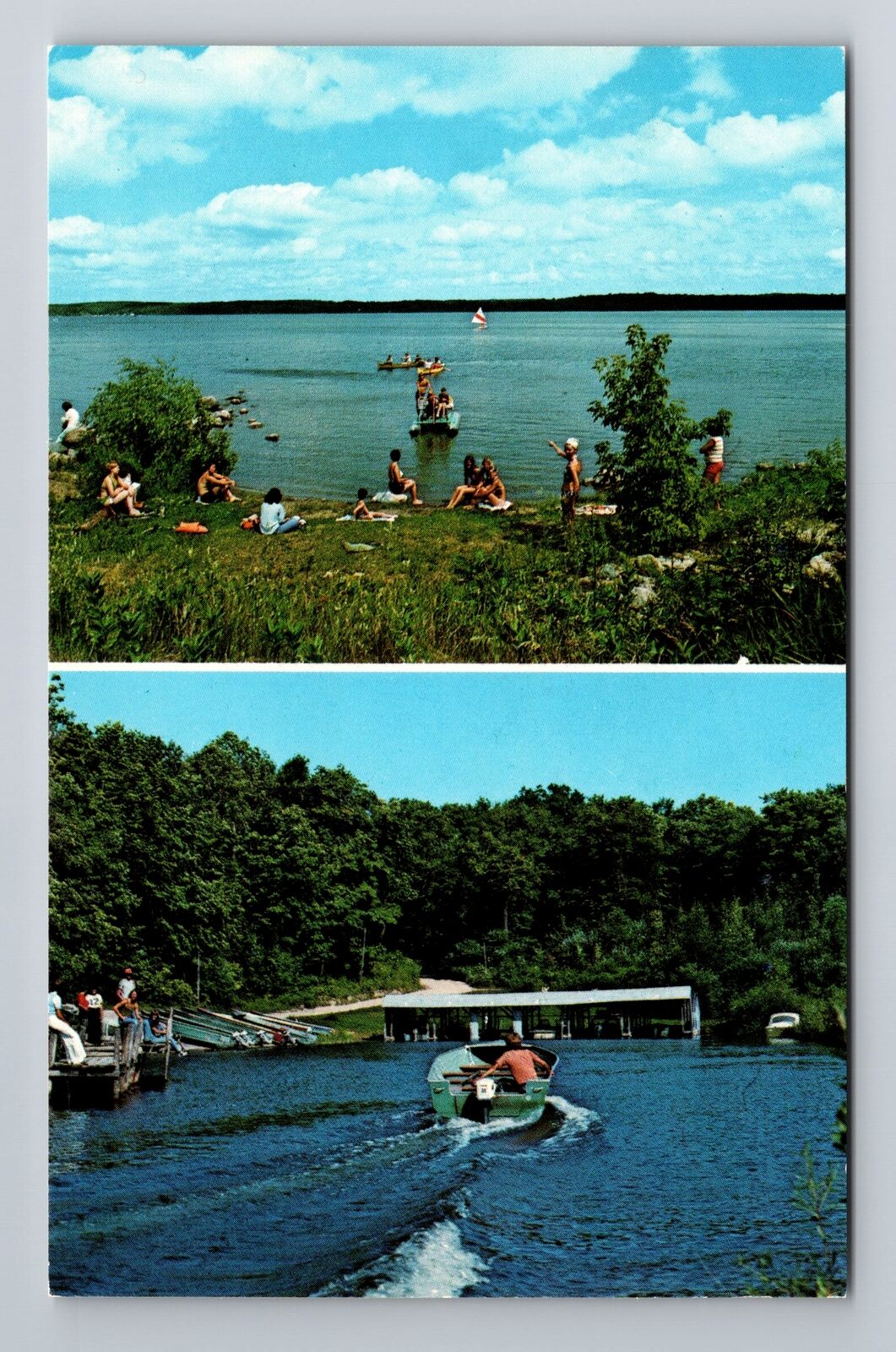 Walker MN-Minnesota, Forestview, Leech Lake, Advertising, Vintage Postcard