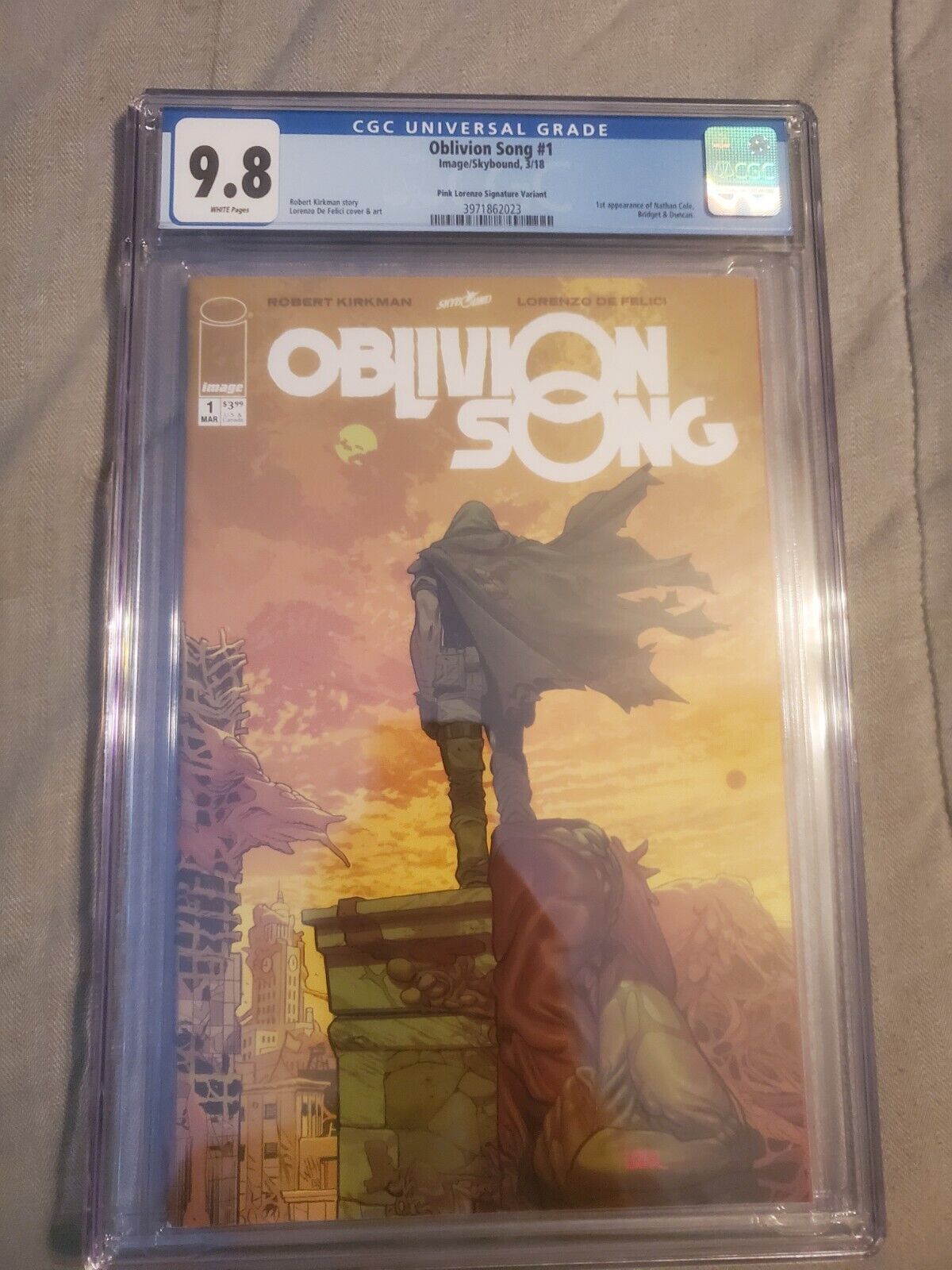 Oblivion Song 1 Pink Signature Variant CGC 9.8