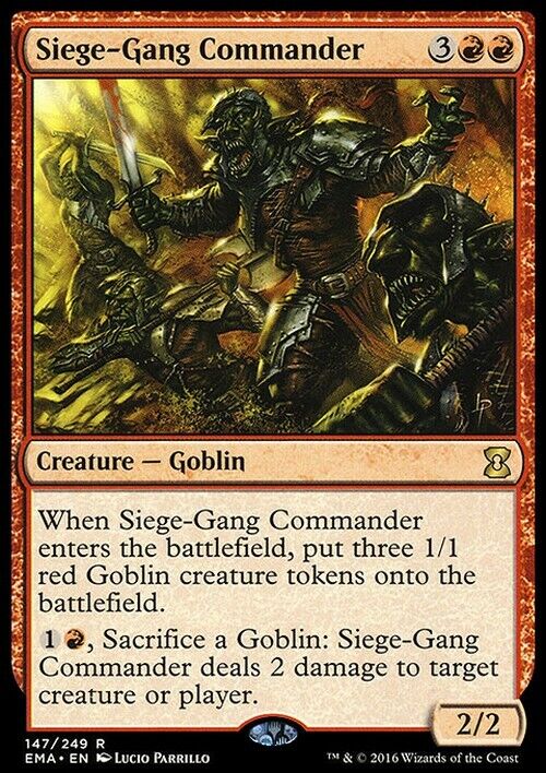 Siege-Gang Commander ~ Eternal Masters [ NearMint ] [ Magic MTG ]