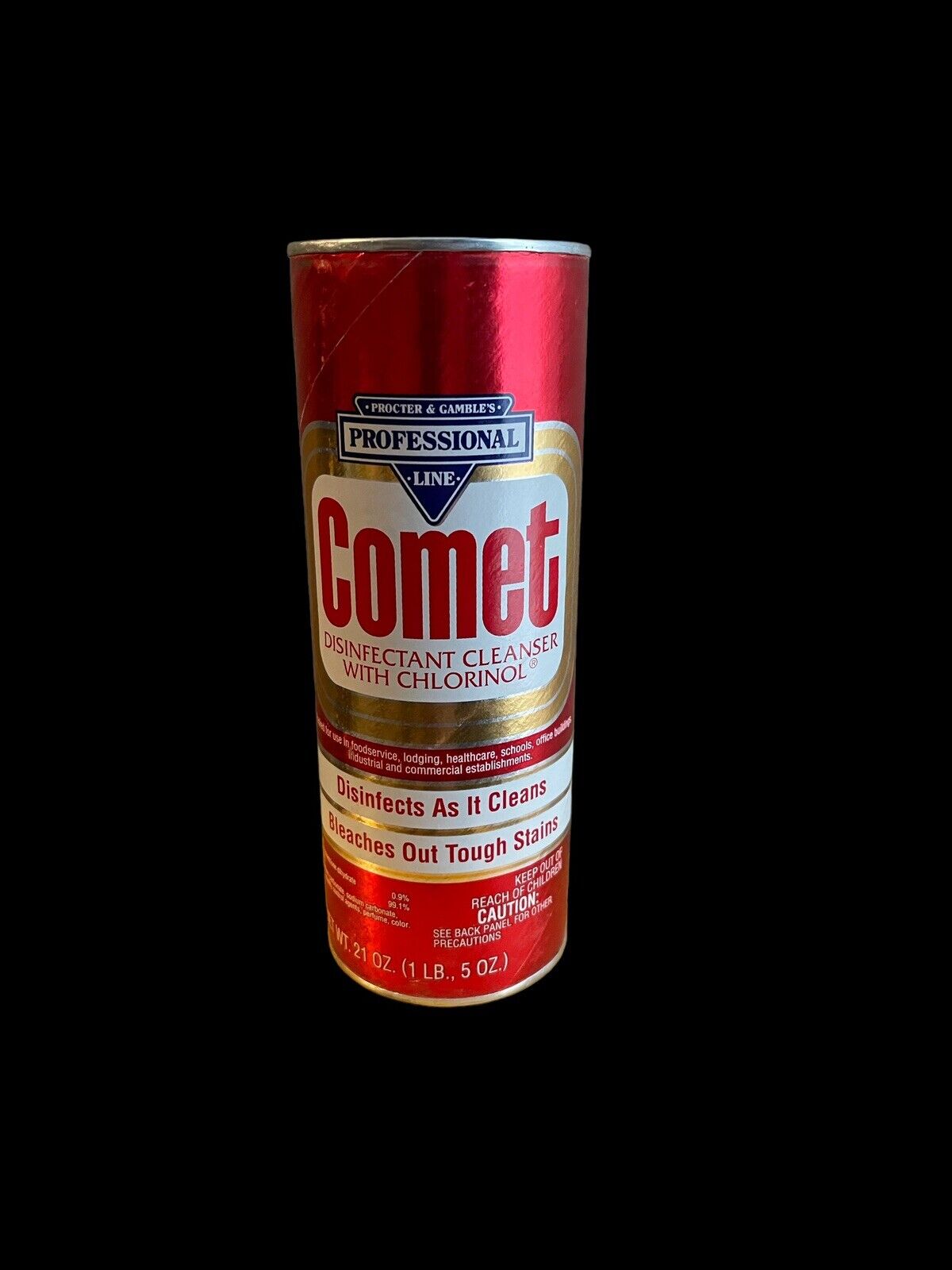 New Sealed 16 oz Comet Cleanser Cleaner Professional Red Can Prop Display VTG