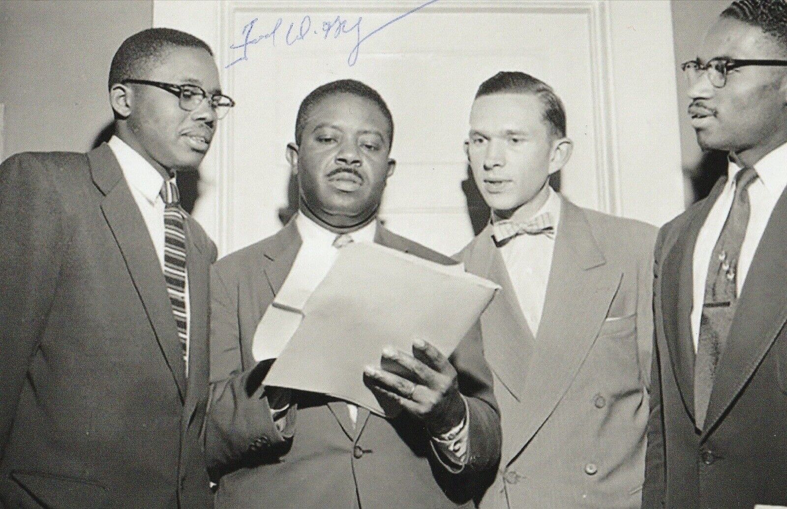 Fred Gray Hand Signed 6x4 Inch Photo Civil Rights Lawyer Martin Luther King